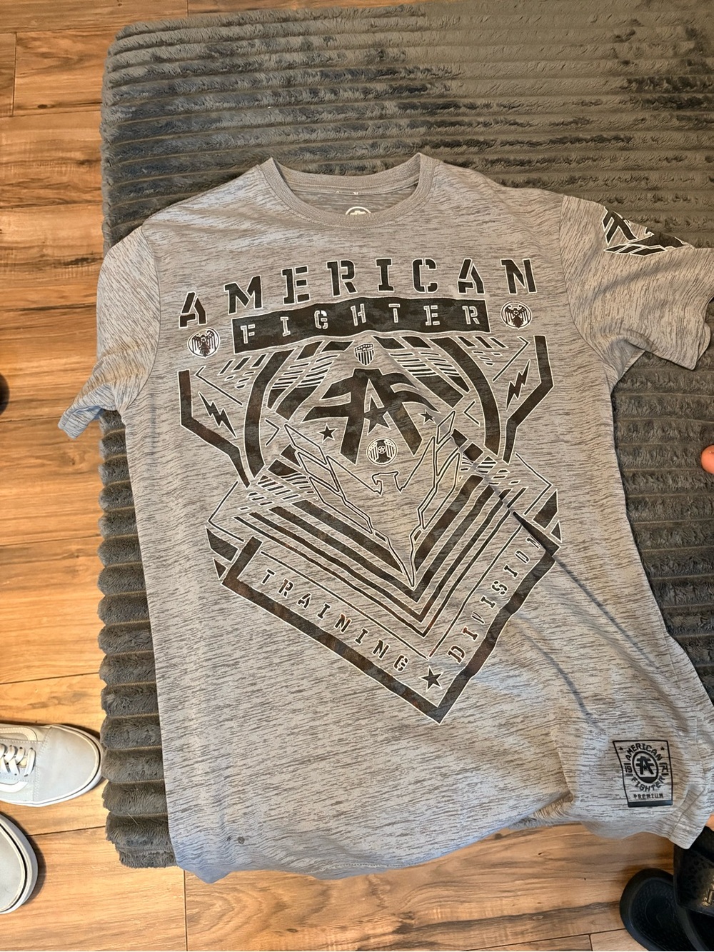 American Fighter Heather Gray Graphic Short Sleeve Tee